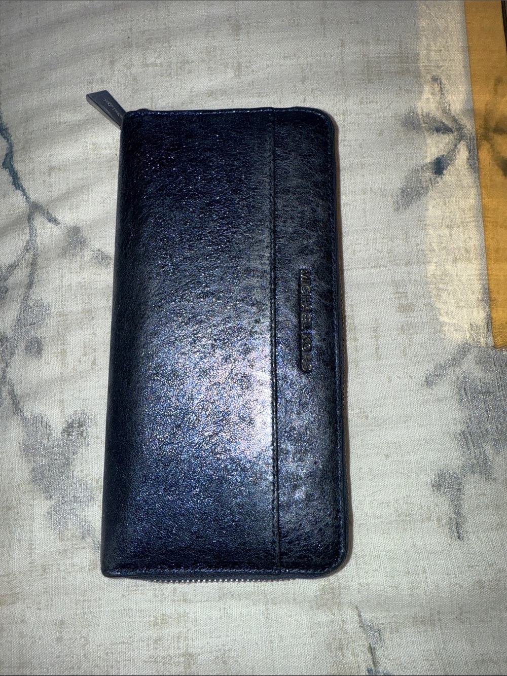 Michael Kors Black Leather Zip-Around Wallet